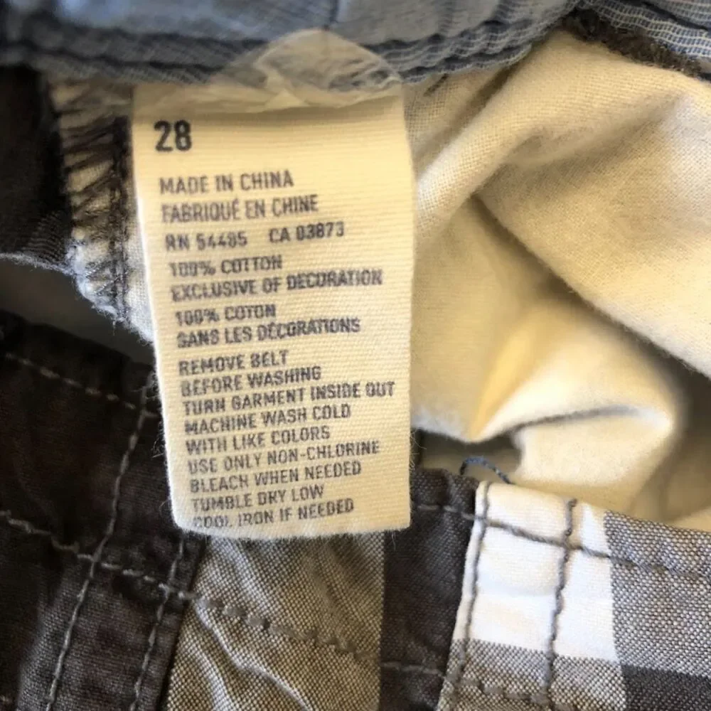 American Eagle Outfitters Men's Plaid Bermuda Shorts Size 28 Longer Length